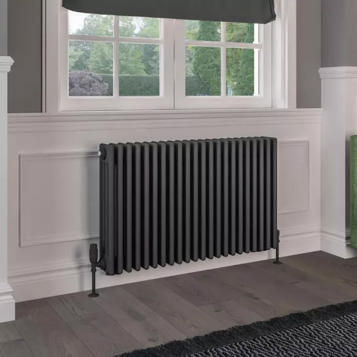Eastbrook Rivassa 4 Column Radiator 600 x 1010mm Matt Anthracite