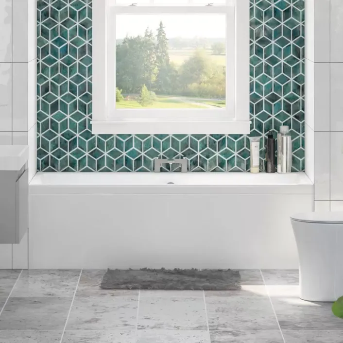 Eastbrook Malin Double Ended (DE) 1750 x 750 x 440mm Rectangular 5mm Bath - White