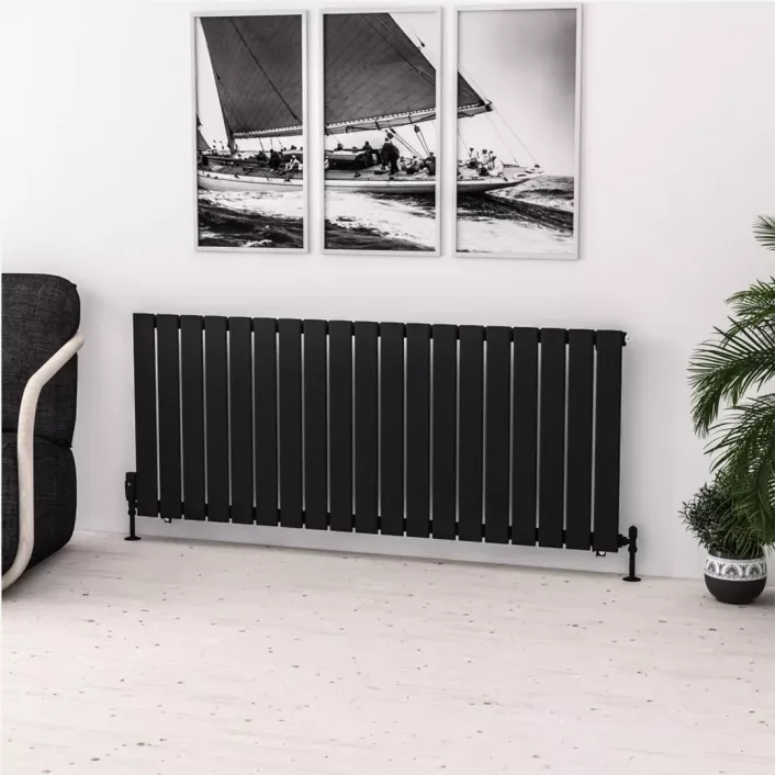 Eastbrook Warrington 600 x 1440 Radiator Type10 Matt Black