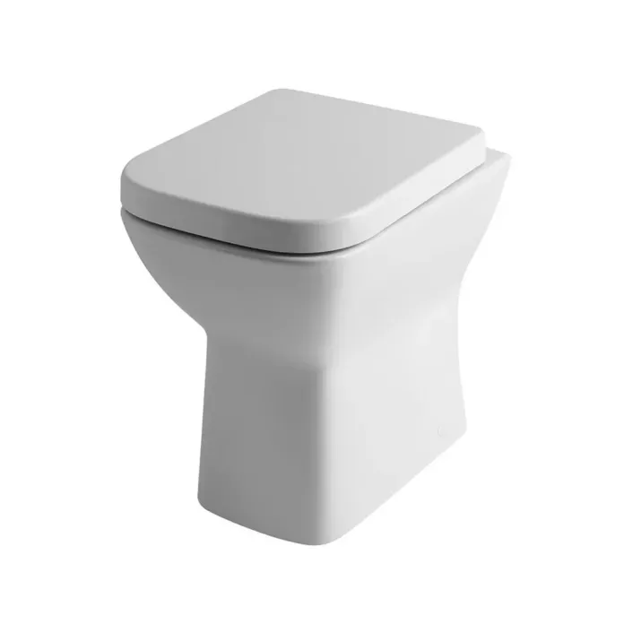Eastbrook Collindale Comfort Height Back To Wall Rimless WC Pan with Fixings - White
