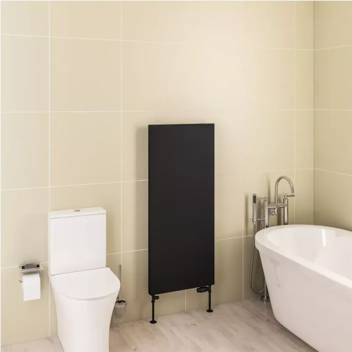 Eastbrook Wingrave 1200 x 510 Flat Panel Radiator Matt Black