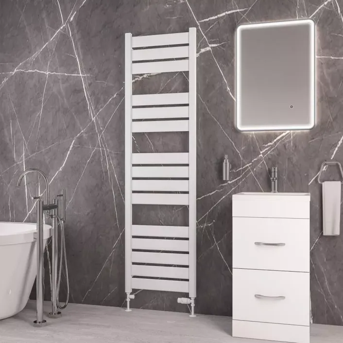 Eastbrook Santero 1800 x 500mm Towel Rail Gloss White