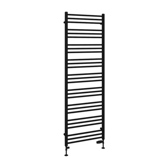 Eastbrook Corinium Round 1800 x 600 Towel Rail Matt Black