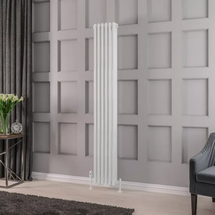 Eastbrook Rivassa 3 Column Radiator 1800 x 293mm Gloss White