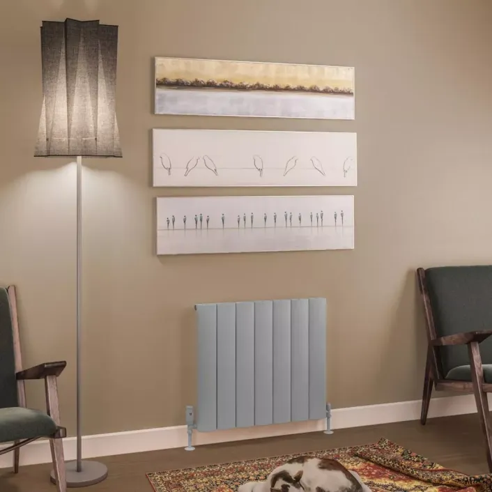 Eastbrook Tordino 600 x 660 Aluminium Radiator Matt Grey