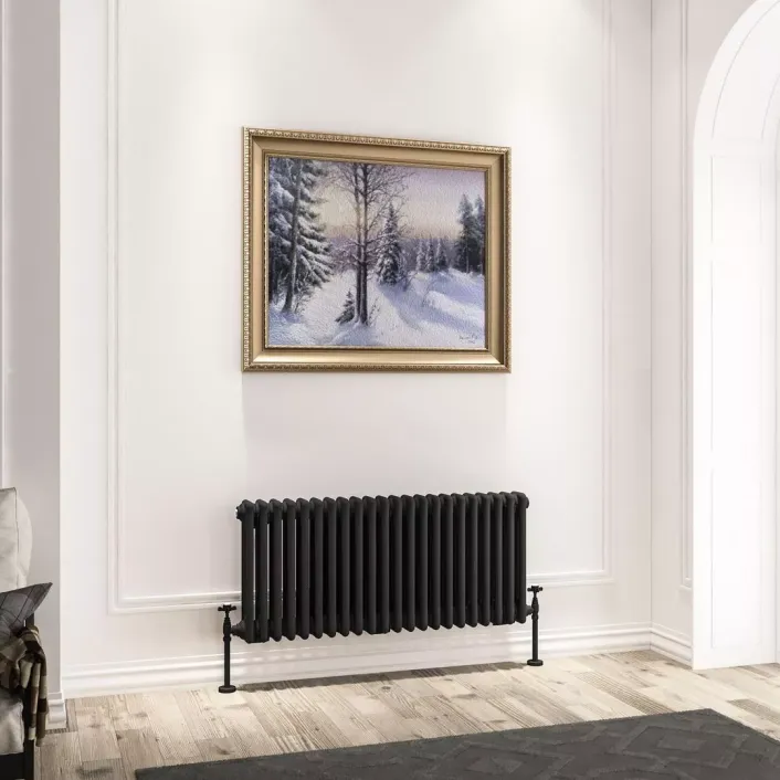 Eastbrook Imperia 3 Column Radiator 450 x 1010mm Matt Black