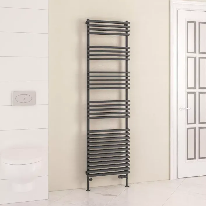 Eastbrook Rowsham 1800 x 500mm Towel Rail Matt Anthracite