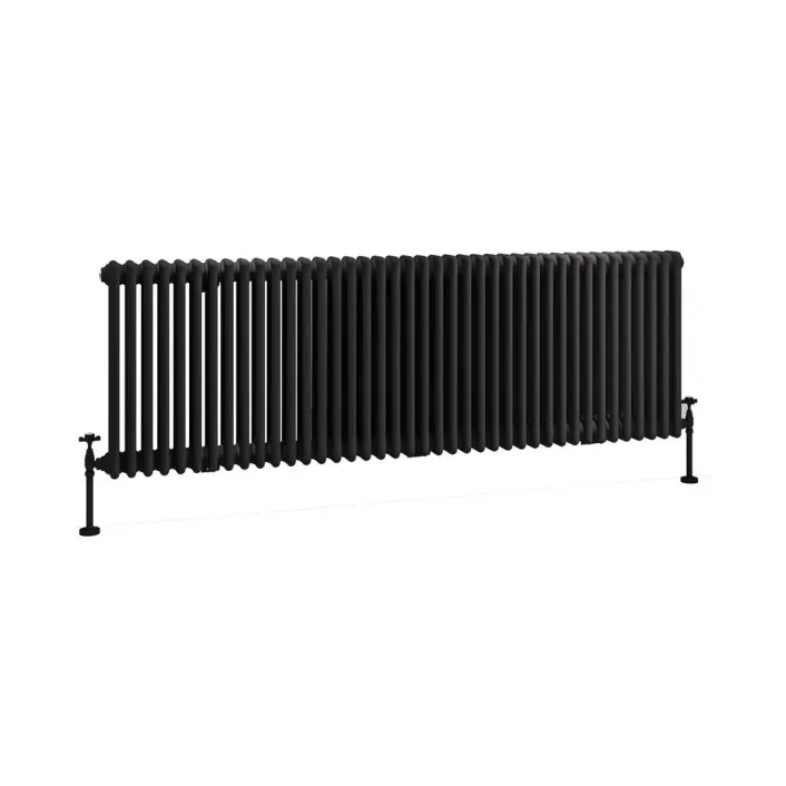 Eastbrook Imperia 3 Column Radiator 600 x 1820mm Matt Black