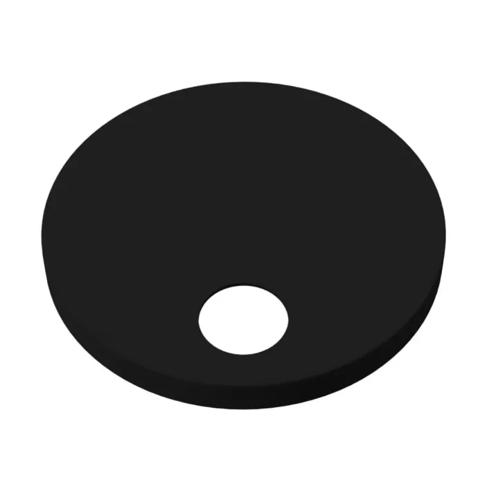 Eastbrook Toilet Seat Hinged Cover Caps and Fixings 50mm - Matt Black