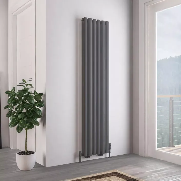 Eastbrook Tunstall Double 1800 x 420 Radiator Matt Anthracite
