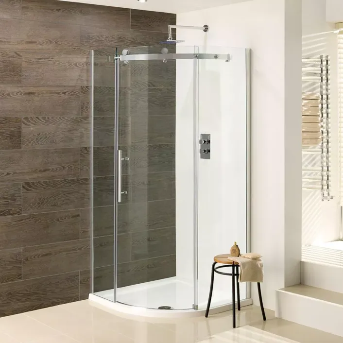 Eastbrook Vanguard 800x800mm Quadrant Shower Enclosure - Chrome
