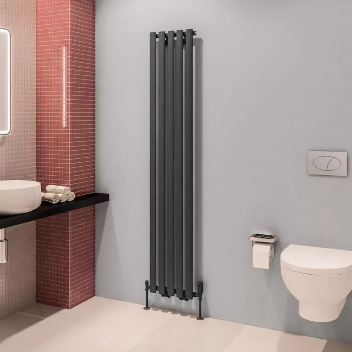 Eastbrook Tunstall 1800 x 350 Radiator Matt Anthracite