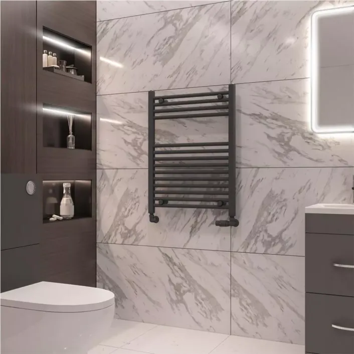 Eastbrook Wingrave 800 x 600 Straight Multirail Matt Anthracite