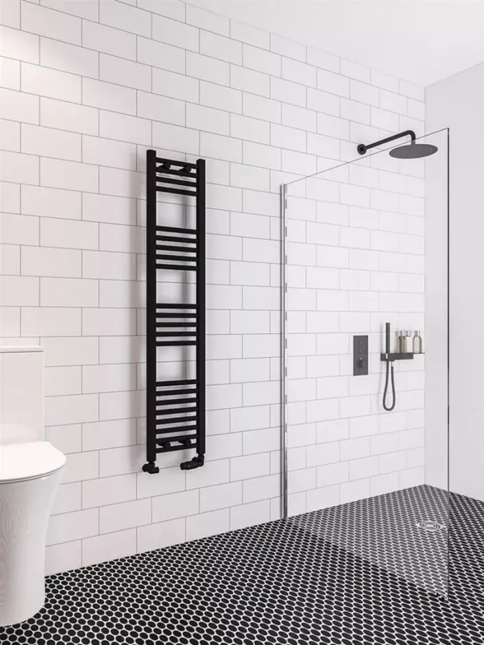 Eastbrook Wingrave 1400 x 300 Straight Multirail Matt Black
