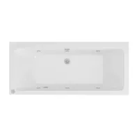 Eastbrook Portland 1800 x800 x 440mm Double Ended (DE) 6 Jet Beauforte Whirlpool Rectangular Bath - Chrome