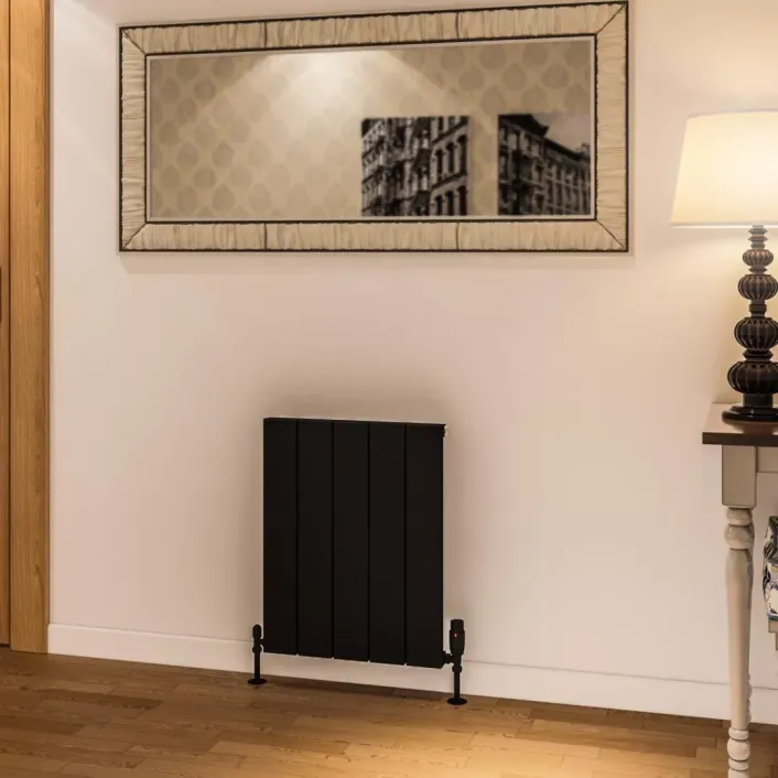 Eastbrook Rosano 600 x 470 Aluminium Radiator Matt Black