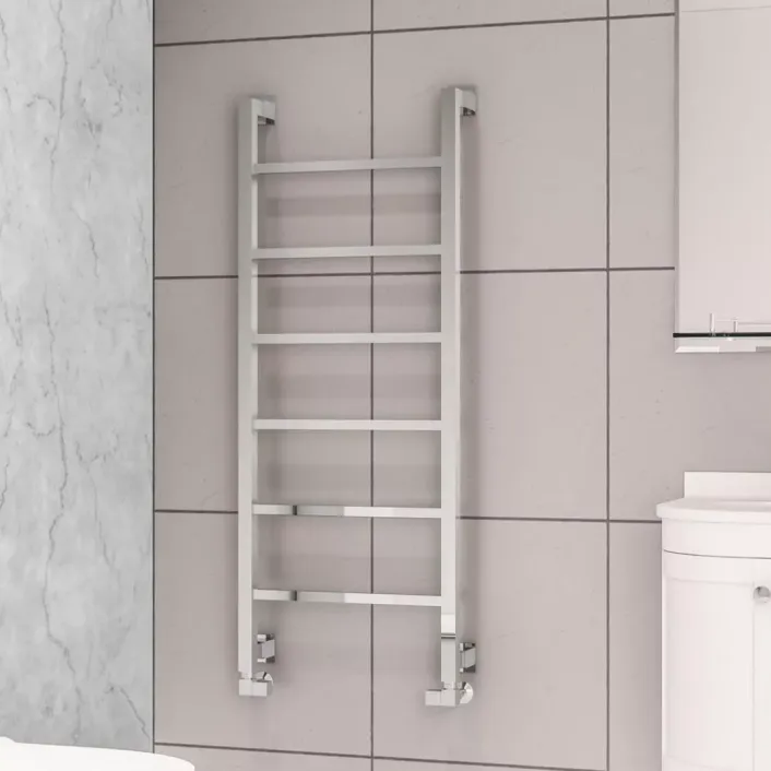 Eastbrook Loxley 1200 x 500mm. Towel Rail Chrome