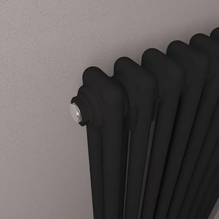 Eastbrook Imperia 2 Column Radiator 600 x 470mm Matt Black