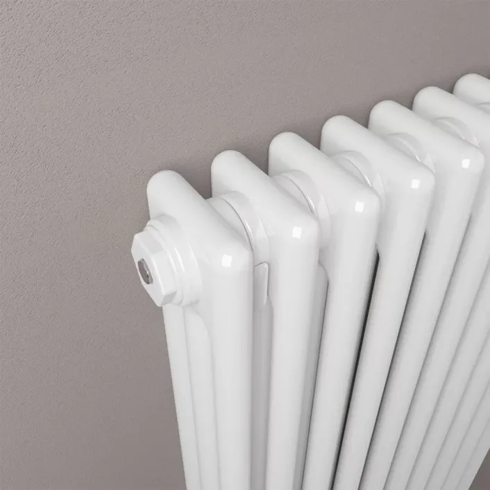 Eastbrook Rivassa 3 Column Radiator 600 x 518mm Gloss White
