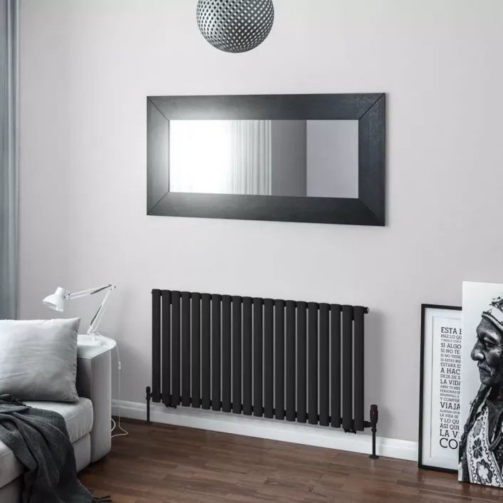 Eastbrook Tunstall 600 x 1179 Radiator Matt Black