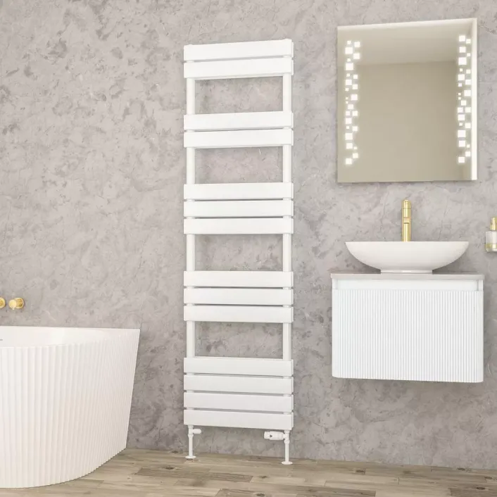 Eastbrook Addington II Towel Rail 1750 x 500 Type20 Gloss White