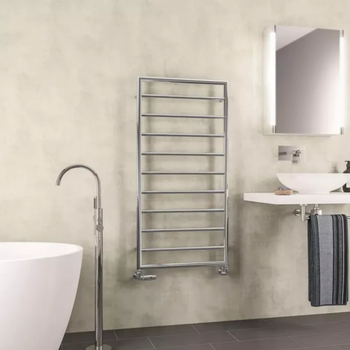Eastbrook Kenilworth 1200 x 600mm. Towel Rail Chrome