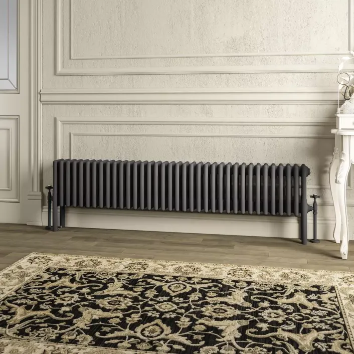 Eastbrook Imperia 4 Column Radiator 300 x 1640mm Matt Anthracite