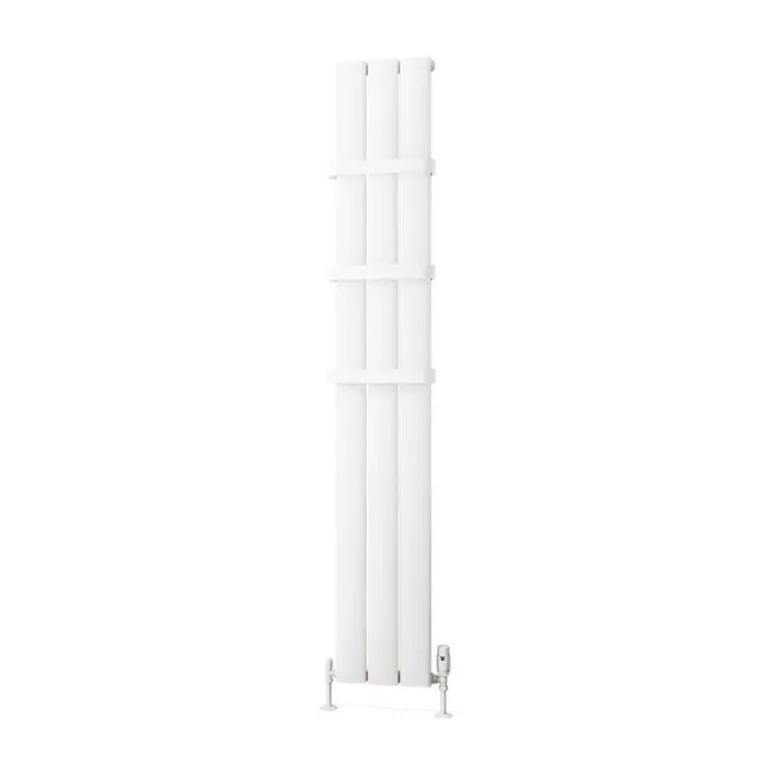 Eastbrook Malmesbury 1800 x 280 Aluminium Radiator Matt White