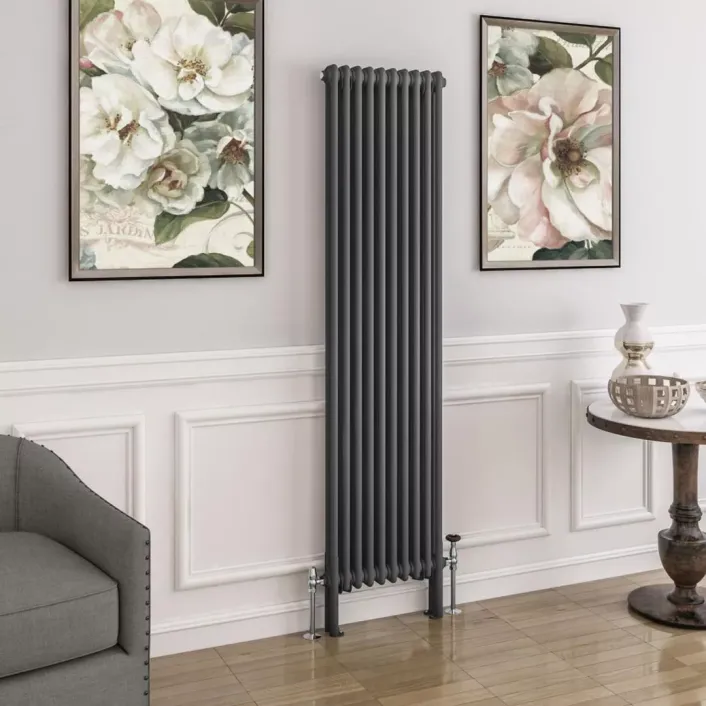 Eastbrook Imperia 2 Column Radiator 1800 x 470mm Matt Anthracite