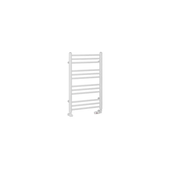 Eastbrook Corinium Round 800 x 500 Towel Rail Gloss White