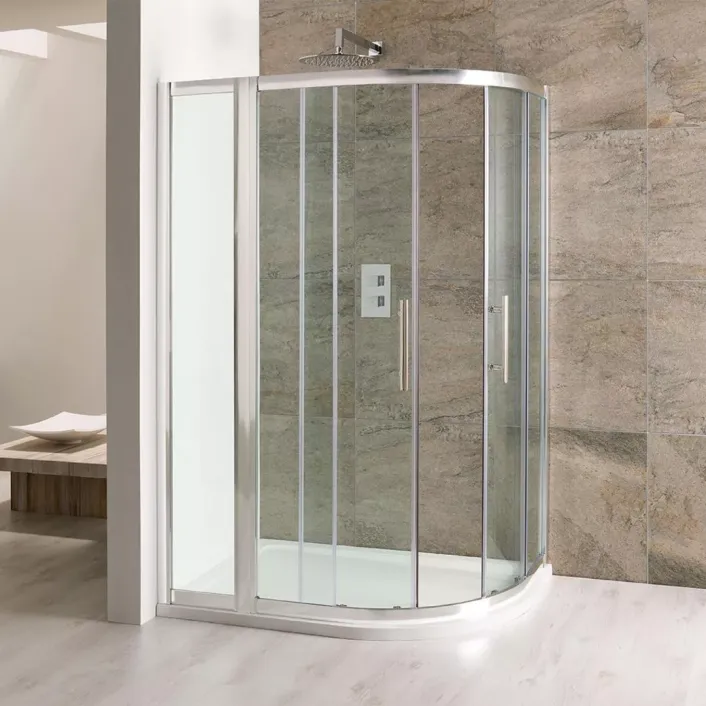 Eastbrook Volente 1850mm x 300mm Inline Shower Panel - Chrome