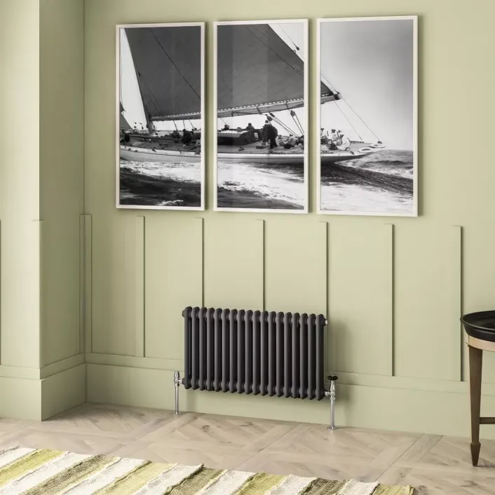 Eastbrook Imperia 2 Column Radiator 450 x 830mm Matt Anthracite
