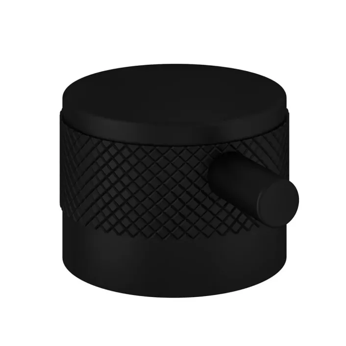 Eastbrook Meriden Half Knurling Valve Handles with Round Lever for Meriden Shower Valves - Matt Black
