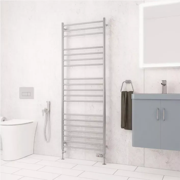 Eastbrook Violla II 1630 x 600 Stainless Steel Towel Rail Brushed