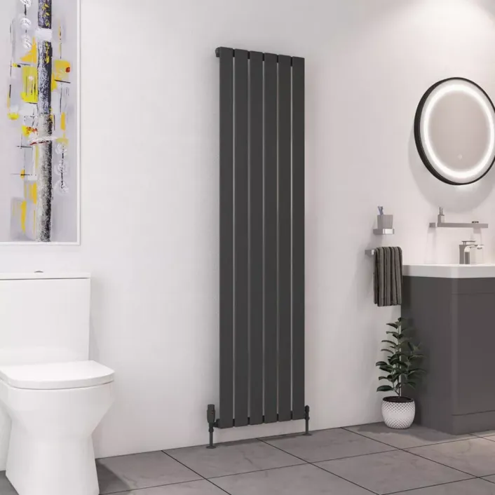 Eastbrook Deddington 1800 x 470 Radiator Matt Anthracite