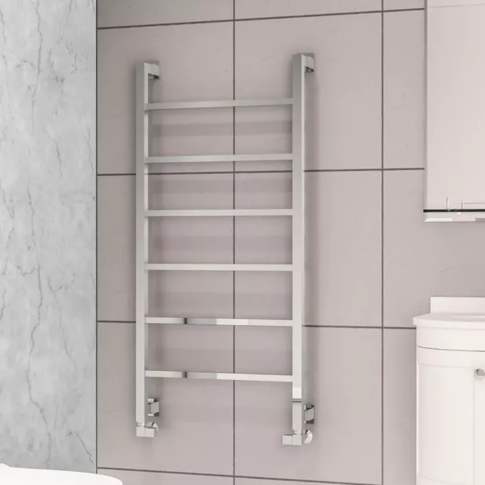 Eastbrook Loxley 1200 x 600mm. Towel Rail Chrome