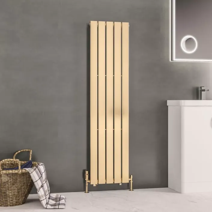 Eastbrook Warrington 1500 x 376 Radiator Type10 Brushed Brass