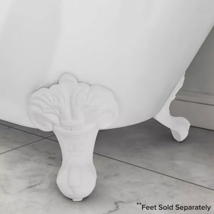 Eastbrook Mortlake 1500 x 740 x 610mm (435mm Depth) Freestanding Bath - White