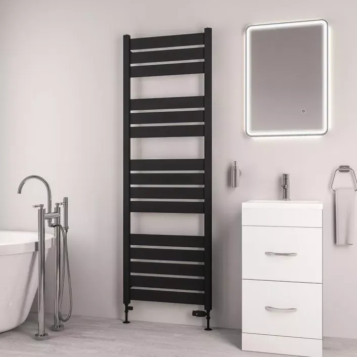 Eastbrook Santero 1800 x 600mm Towel Rail Matt Black