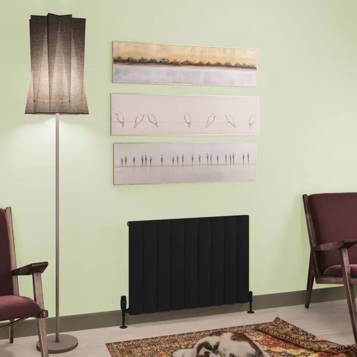 Eastbrook Tordino 600 x 850 Aluminium Radiator Matt Black