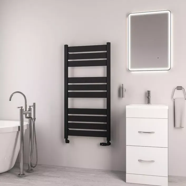 Eastbrook Santero 1200 x 600mm Towel Rail Matt Black