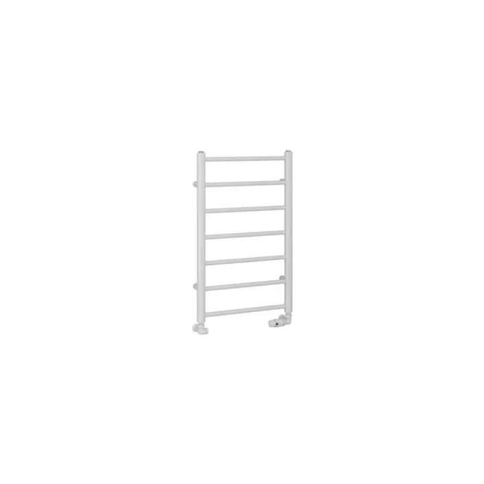 Eastbrook Tuscan Round 800 x 500 Towel Rail Gloss White