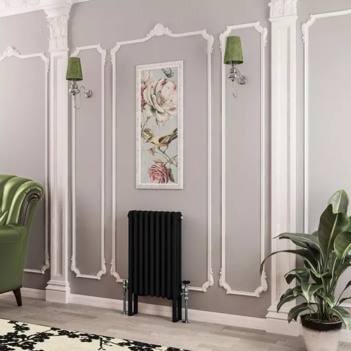 Eastbrook Imperia 3 Column Radiator 600 x 425mm Matt Black