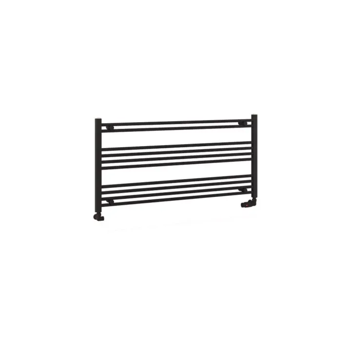 Eastbrook Wendover Straight Multirail 600 x 1200 Matt Black