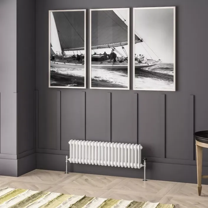 Eastbrook Imperia 2 Column Radiator 300 x 1010mm Gloss White
