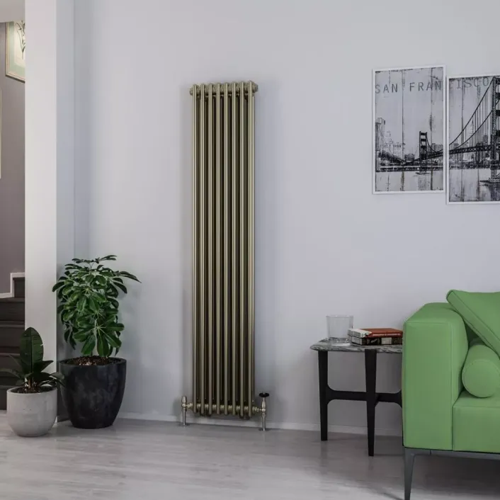 Eastbrook Rivassa 2 Column Radiator 1800 x 383mm Bronze Effect