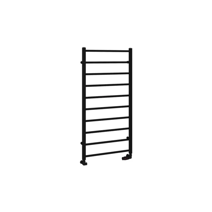 Eastbrook Tuscan Round 1200 x 600 Towel Rail Matt Black