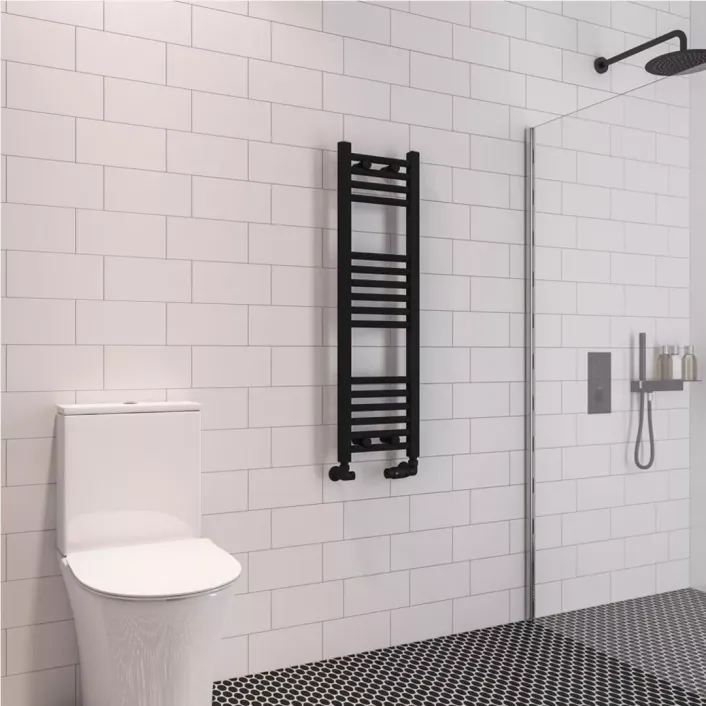 Eastbrook Wingrave 1000 x 300 Straight Multirail Matt Black
