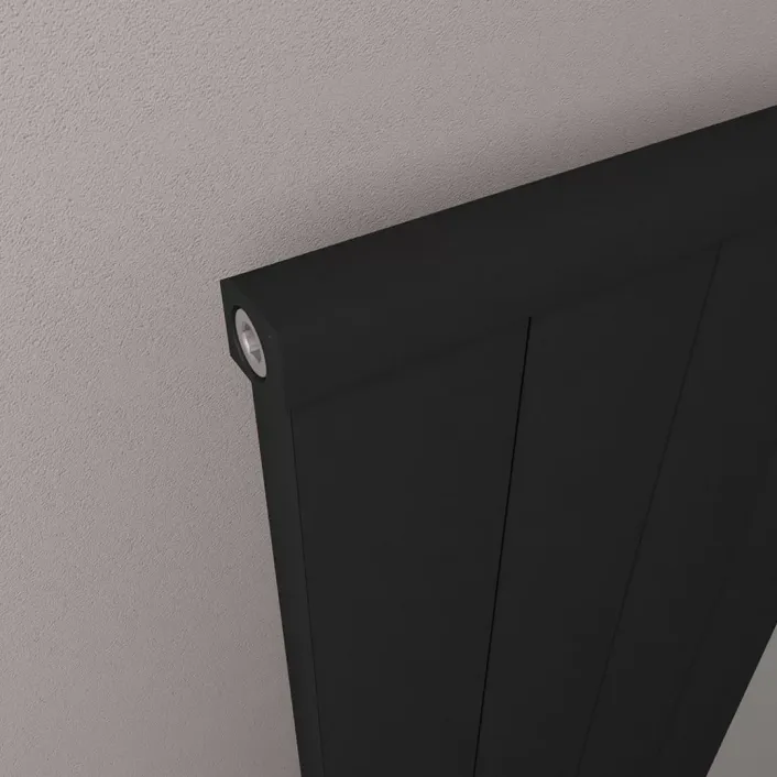 Eastbrook Kingswood Slimline 600 x 410 Aluminium Radiator Matt Black