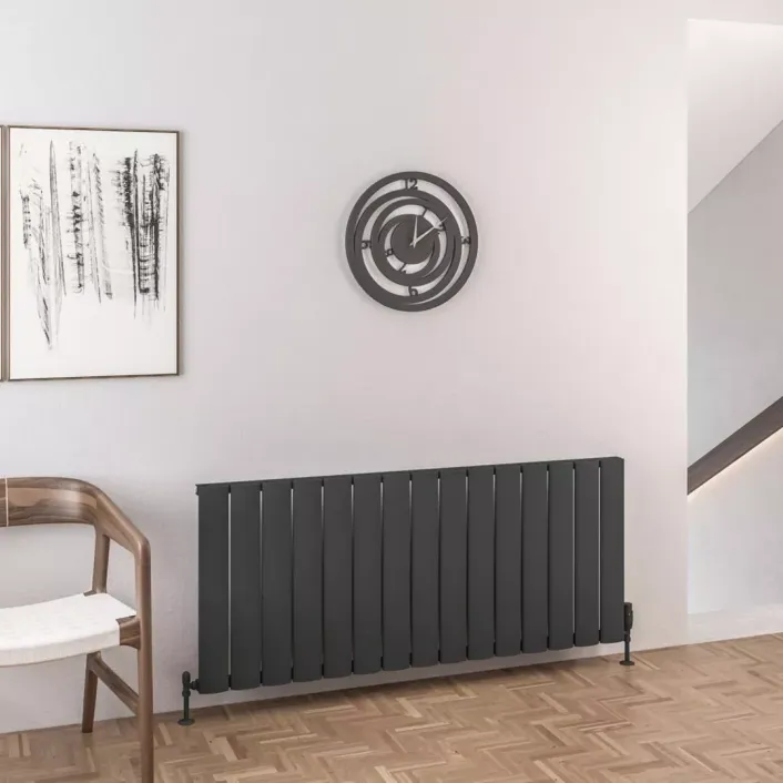 Eastbrook Malmesbury 600 x 1420 Aluminium Radiator Matt Anthracite